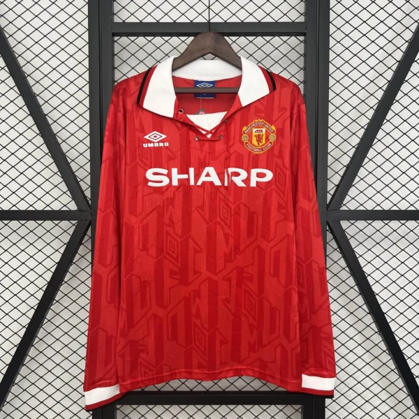 92 - 94 - Manchester United- Retro Uzun Kollu İç Saha Forması